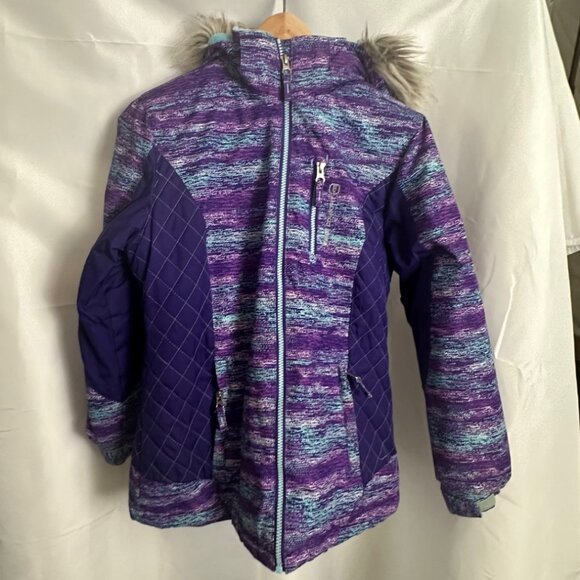 Free Country Purple Ski Snowboard Snow Winter Jacket L 14/16 - Picture 1 of 8
